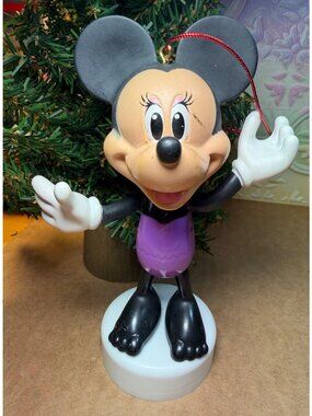 Repurposed Vintage Minnie Mouse Christmas Tree Ornament Figurine Sd
